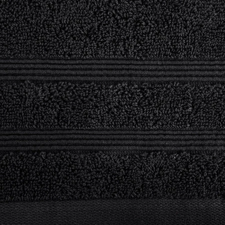 Ręcznik Aline (03), 70 x 140 cm, Czarny