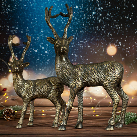 FIGURKA ŚWIATECZNA M165A 22 X 9 X 42 CM STALOWY