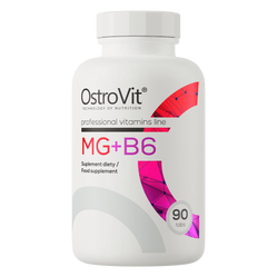 OstroVit Mg + B6 Magnez + Witamina B6 - 90 tabl.