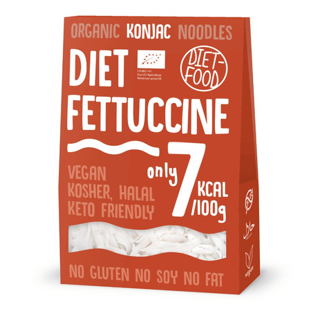 DIET-FOOD Makaron Konfac Shirataki Fettuccine bezglutenowy Bio 385g (300g)