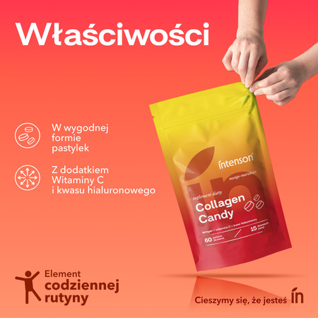 Intenson Collagen Candy 60 tabl. smak mango i marakuia