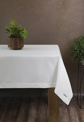 OBRUS ELLEN 145 X 280 CM BIAŁY