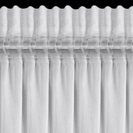 FIRANA GOTOWA ELENA NA TAŚMIE 140 X 270 CM BIAŁY