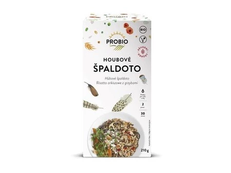 MIESZANKA NA RISOTTO ORKISZOWE Z SUSZONYMI WARZYWAMI I GRZYBAMI BIO 210 g - PROBIO