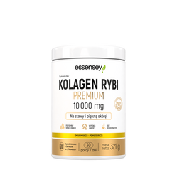 Essensey Kolagen Rybi Premium 10 000mg - 321g smak mango - pomarańcza