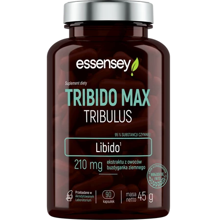 Essensey Tribido Max Tribulus suplement poprawiające poziom testosteronu 90 kaps.