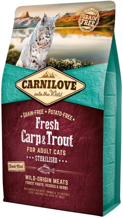 CARNILOVE Cat Adult Fresh Carp / Trout Sterilised 2kg
