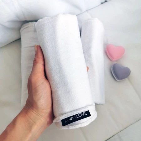 Lullalove, Zestaw pieluch flanelowych dużych, 4 szt.