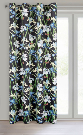 ZASŁONA GOTOWA MAJA 140 X 250 CM CZARNY