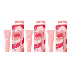 Zestaw: 3x BeBio Glazed Lips naturalny żelowy olejek do ust Creamy Strawberry 10ml