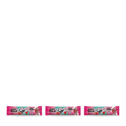 Zestaw: 3x Bunny Ninja Fruit Straws przekąska owocowa o smaku jabłko-malina 16g bezglutenowa