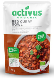 Activus Danie czerwone curry z grzybami shitake i soczewicą bezglutenowe BIO 283 g