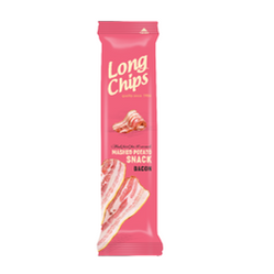 Zestaw 2x Long Chips − Chipsy ziemniaczane o smaku bekonu − 75 g
