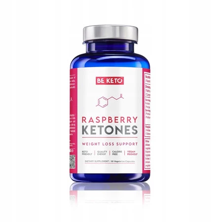 BeKeto Ketony malinowe wsparcie metabolizmu i redukcji wege 60 kaps.