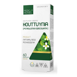 Medica Herbs Houttuynia (Pstrolistka sercowata) 60 kaps.