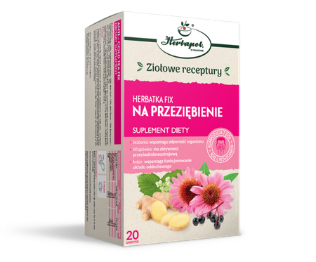Herbapol − Na przeziębienie, herbatka fix − 20 sasz.