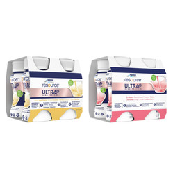 Zestaw mix smaków: 1x Resource Ultra + Vanilla 4 x 200ml i 1x Resource Ultra + Strawberry 4 x 200ml