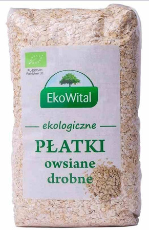 EkoWital − Płatki owsiane drobne BIO − 600 g