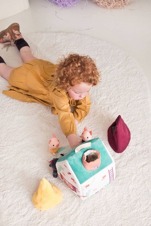 LILLIPUTIENS Zestaw 3 domków dla świnek i wilka 18 m+