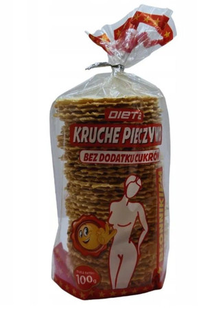 Dieta Kruche pieczywo z błonnikiem 100g