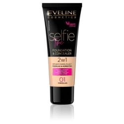 Selfie Time Foundation & Concealer kryjąco-nawilżający pokład i korektor 01 Porcelain 30ml
