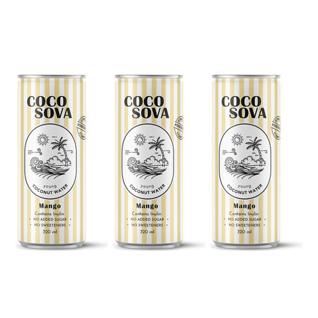 Zestaw: 3x Woda kokosowa z mango 320 ML