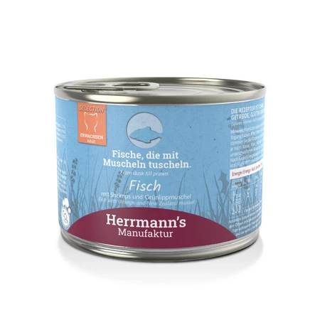 Zestaw 10x HERRMANN'S Selection Cat Fisch Garnelen - ryby z krewetkami (200g)