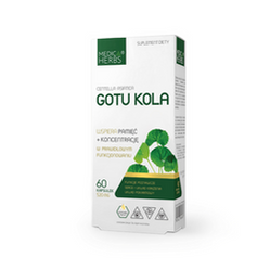 MEDICA HERBS Gotu Kola 520mg na wsparcie pamięci i koncentracji 60 kaps.