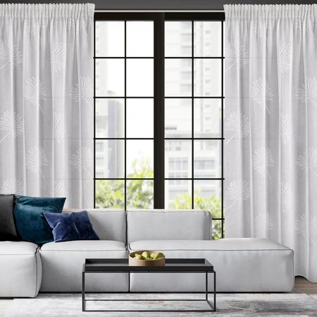 FIRANA GOTOWA JANE NA TAŚMIE 140 X 270 CM BIAŁY