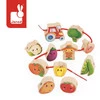 Janod Nawlekanka z drewnianymi warzywami Farma 2+