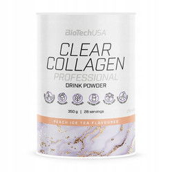Biotech USA Clear Collagen Professional 350 g smak brzoskwinia z mrożoną herbatą