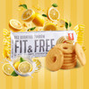 FIT&FREE Herbatniki cytrynowe bez cukru 120g CUKRY NYSKIE