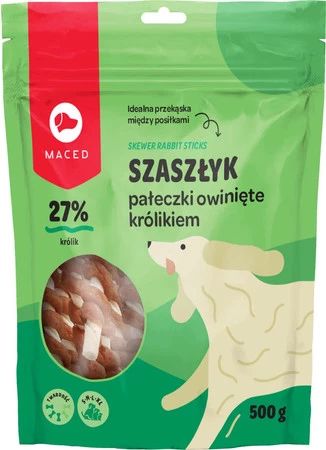 MACED Szaszłyk Pałeczki owinięte Królikiem 500g