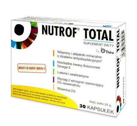  Nutrof Total z wit. D3, suplement diety, 30 kapsułek