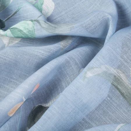 ZASŁONA GOTOWA FLORA 140 X 250 CM POPIELATY