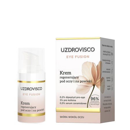 Uzdrovisco,Eye Fusion, Krem regenerujący pod oczy i na powieki, 15 ml