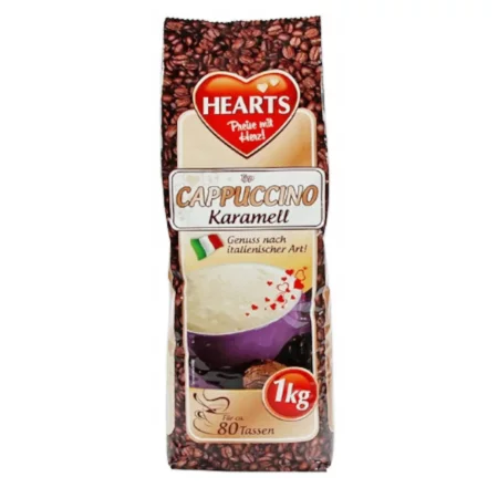 Hearts kawa rozpuszczalna Cappucino Karmell cappucino karmelowe 1 kg