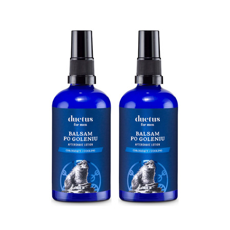 Zestaw: 2x Duetus For Men - Balsam po goleniu chłodzący Invictus 100 ml
