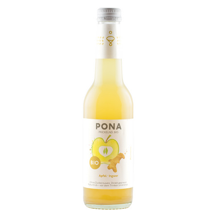 NAPÓJ JABŁKO - IMBIR BEZ DODATKU CUKRÓW BIO 330 ml - PONA