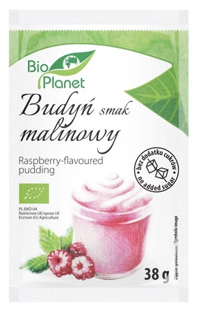 BUDYŃ O SMAKU MALINOWYM BIO 38 g - BIO PLANET