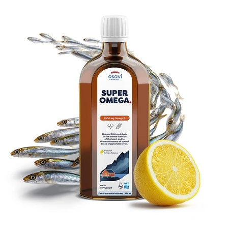 OSAVI Super Omega, 2900 mg - smak cytrynowy 250 ml
