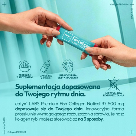 Eatyx Eatyx Labs Collagen Rybi Naticol Peptide Hibiskus-Granat 75g (15 dni kuracji)