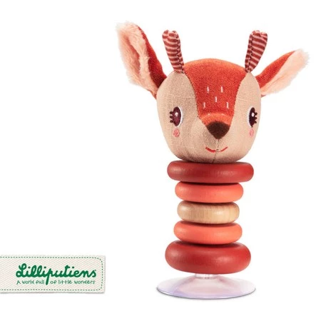 LILLIPUTIENS Grzechotka z przyssawką Sarenka Stella 6 m+