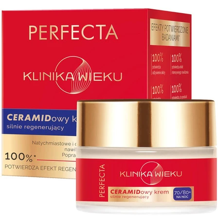 Klinika Wieku ceramidowy krem silnie regenerujący na noc 70/80+ 50ml