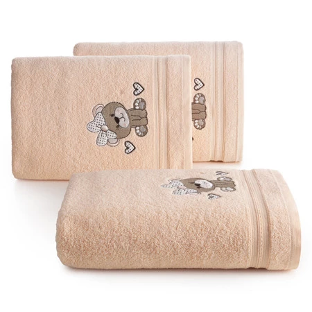 Ręcznik Dziecięcy Baby65 50 x 90 cm, Jasnopomarańczowy