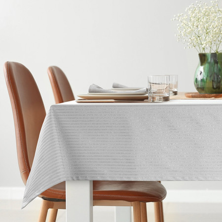 OBRUS FLASH 6 35 X 180 CM SREBRNY