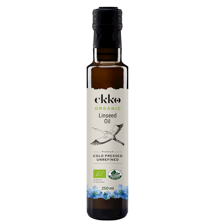 Olej Lniany Tłoczony na Zimno Omega-3 BIO 250 ml