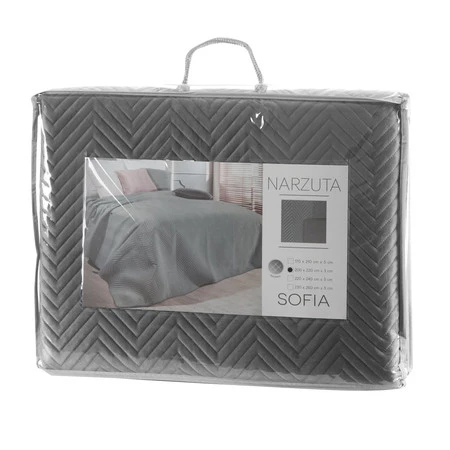 NARZUTA SOFIA 220 X 240 CM GRAFITOWY