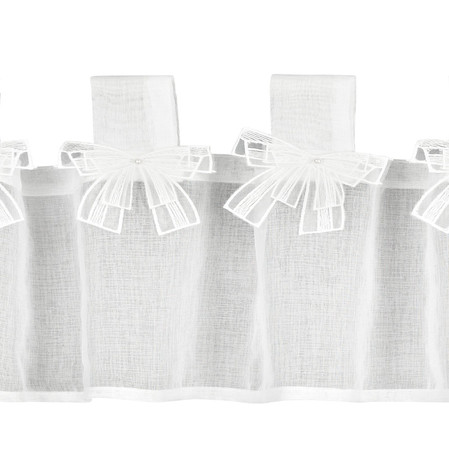 FIRANA GOTOWA ALEXANDRA NA SZELKACH 150 X 30 CM BIAŁY