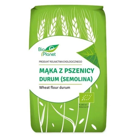 BIO PLANET Mąka z pszenicy Durum semolina 500g